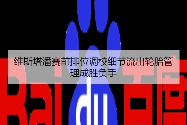 维斯塔潘赛前排位调校细节流出轮胎管理成胜负手